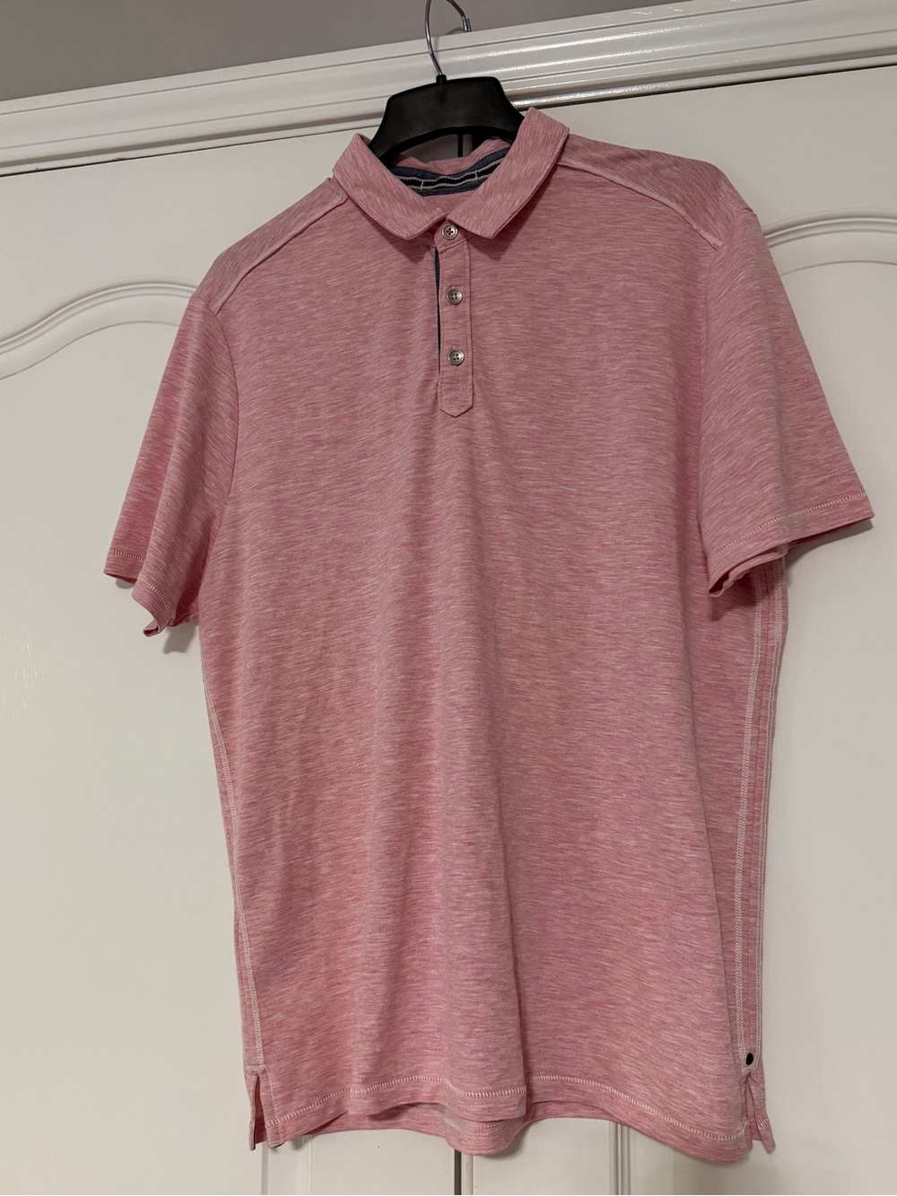 Tommy Bahama Men's Heathered Pink Polo